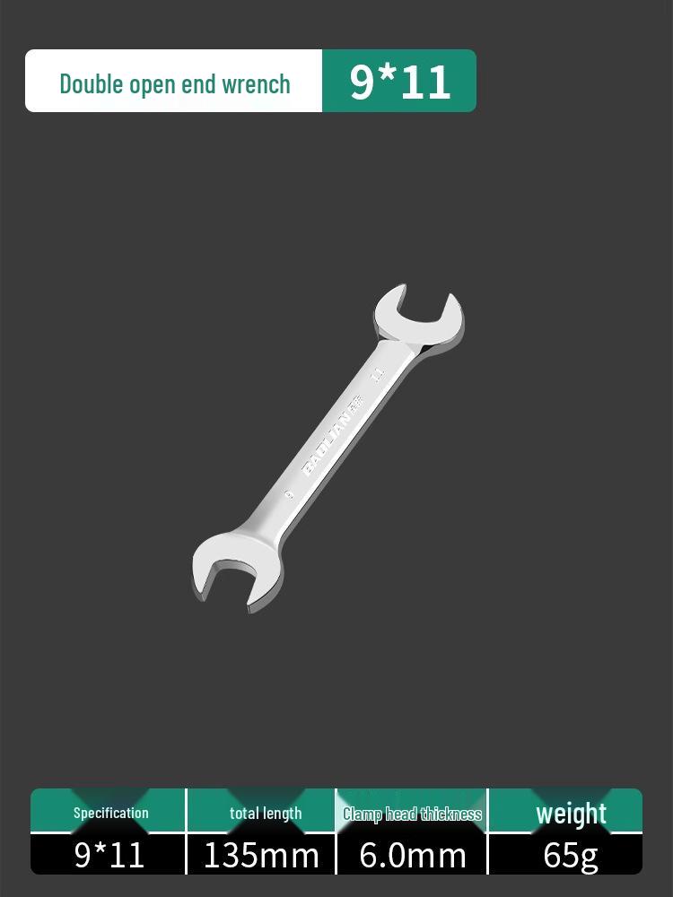 Doppelkopf-Maulschlüssel-Set - Polierte Oberfläche, Kleines Werkzeugset für Zuhause, 8-10mm Steckschlüssel-Helfer