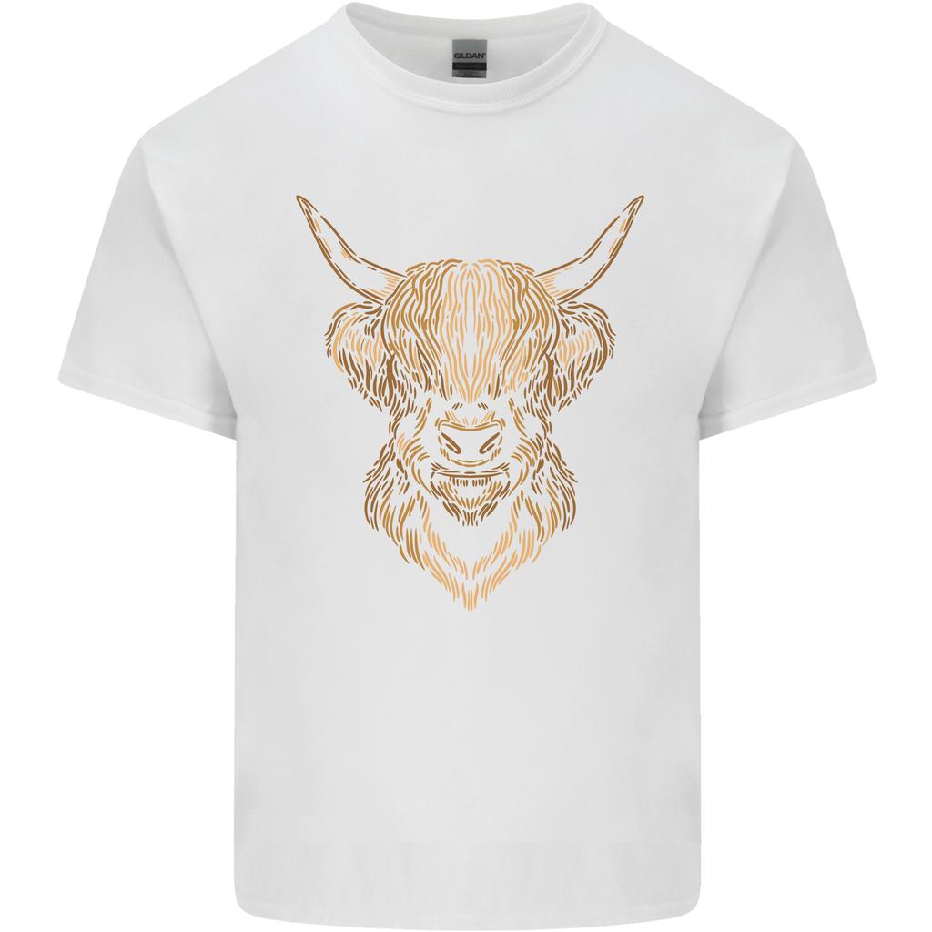A Highland Cow Drawing Unisexs Light Cotton Tshirt