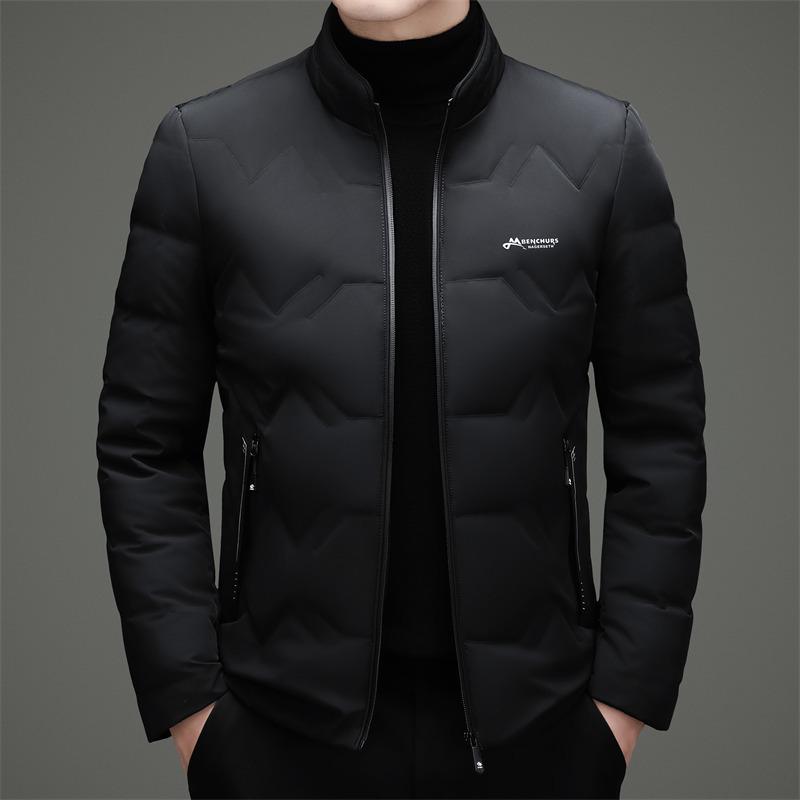 Men's Winter Business Casual Stand Collar Down Jacket - 2025 Edition, Thickened & Lightweight Fashionable Outerwear