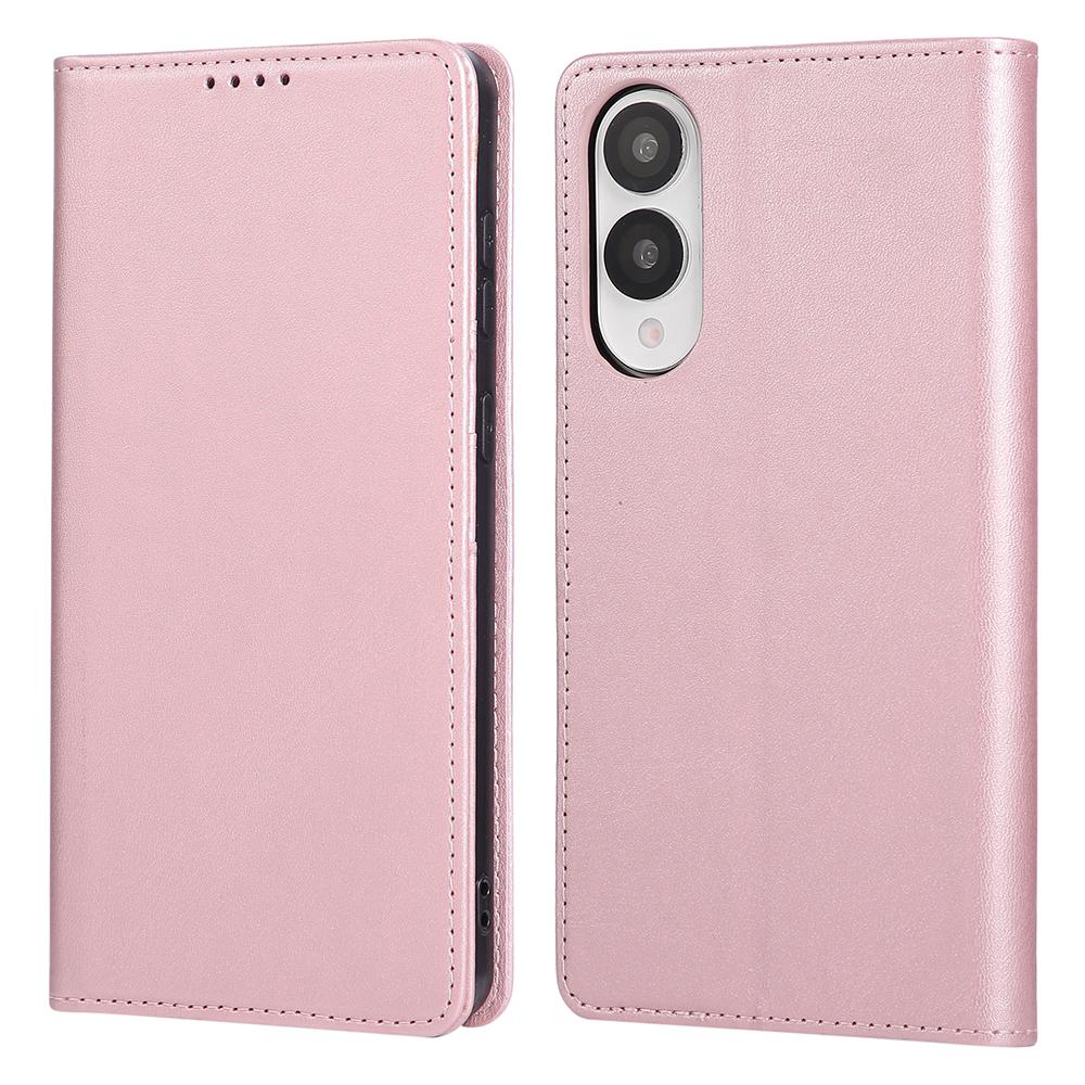 

Для Samsung Galaxy S25 Edge Чехол Блокировка RFID Кожа PU Чехол-кошелек для телефона Pink