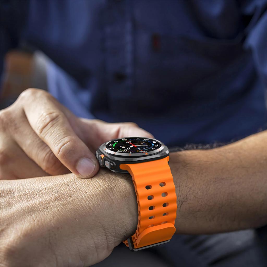 Silicone Watch Band for Samsung Galaxy Watch Ultra 47mm Soft Sports Correa Bracelet For Galaxy Ultra 47mm Watch Strap Men Women