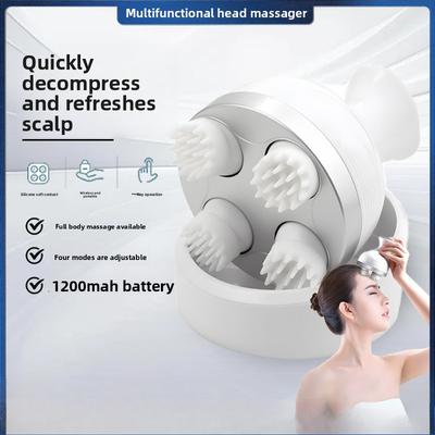 Intelligent Head Massager Meridian Dredging Pet Head Massage Scalp Headache Kneading Head Electric Massager