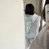 2KWEIRD Women's Shinny Sequin Angel Wings Hooded Jacket Pant Long Sleeve Loose Casual Hooded Pullover New Lady Y2K Autumn Outwears