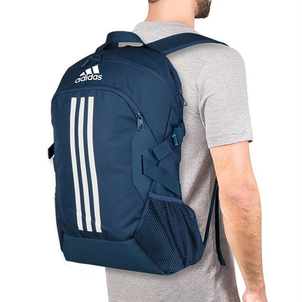 Adidas BP Power V Sports Polyester Backpack Unisex Backpack Navy-Blue Brown GL0952