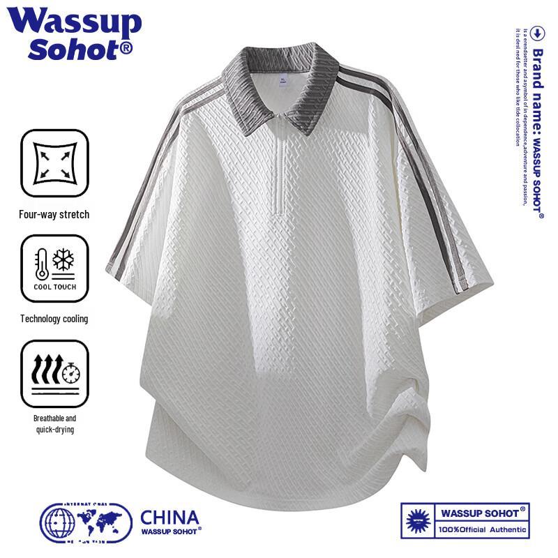 Wassup Sohot Men's Summer Short Sleeve Top