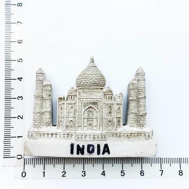 India Fridge Magnet Tourism Souvenir Rajasthan Bangalore 3D Resin Painted Crafts Magnets for Refrigerators Sticker Home Decor