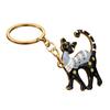 Cat Keychain Pendant Lightweight Metal Keychain Creative Enamel Cat Keyring Portable Key Chain Bag Charms Fun Accessories Gifts