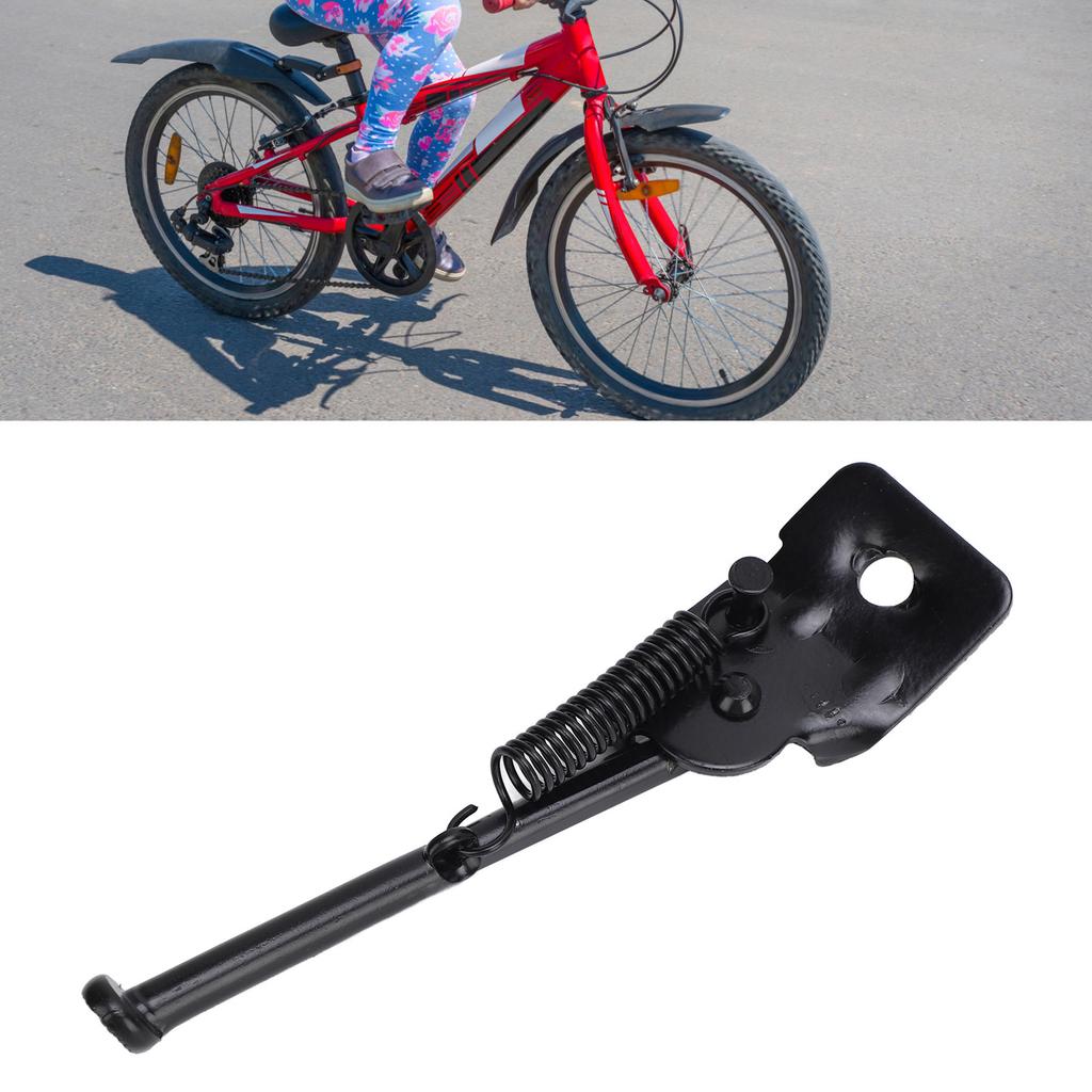 Kids Bike Kickstand High Strength Carbon Steel Stable Prevent Slip Side Support Stand