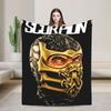 Scorpion VS Sub Zero Blanket Fleece Mortal Kombat MK11 Breathable Blankets for Sofa Outdoor Plush Thin Quilt