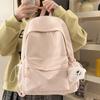 Fashionable Flower Embroidered Backpack Large Capacity Multi Pocket Casual Backpack University Backpack Suitable for Daily and Student Use