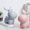 Home Decoration Accessories for Living Room Resin Animal Figurines Modern Deer Model Piggy Bank Bedroom Decor Kids Birthday Gift.