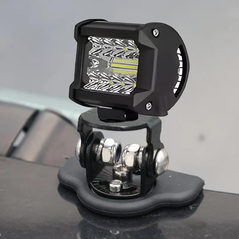 No Drill Hood Mount Bracket For LED Work Light Bar Universal Clamp Holder Ditch Pods Light For Car Truck SUV Offroad Accessories