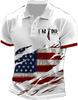 Modern geometric patchwork short-sleeve polo shirt, great for casual daily outfits.