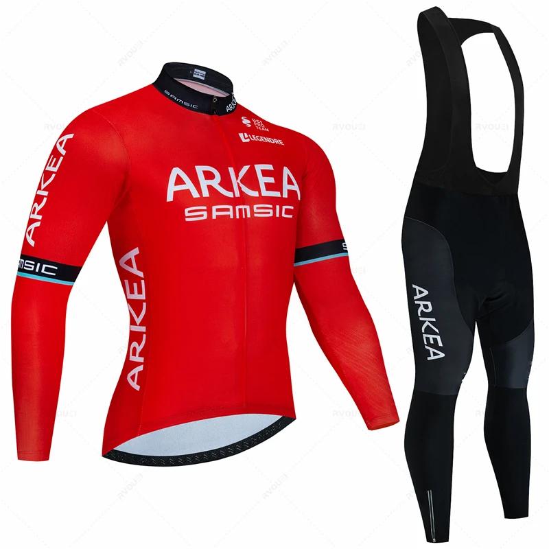 Men Bike Suit 19D Gel Pad Pants Autumn MTB Maillot Ciclismo Clothing Bicycle Uniform 2026 Long Sleeved Autumn Breathable Cycling Suit Set