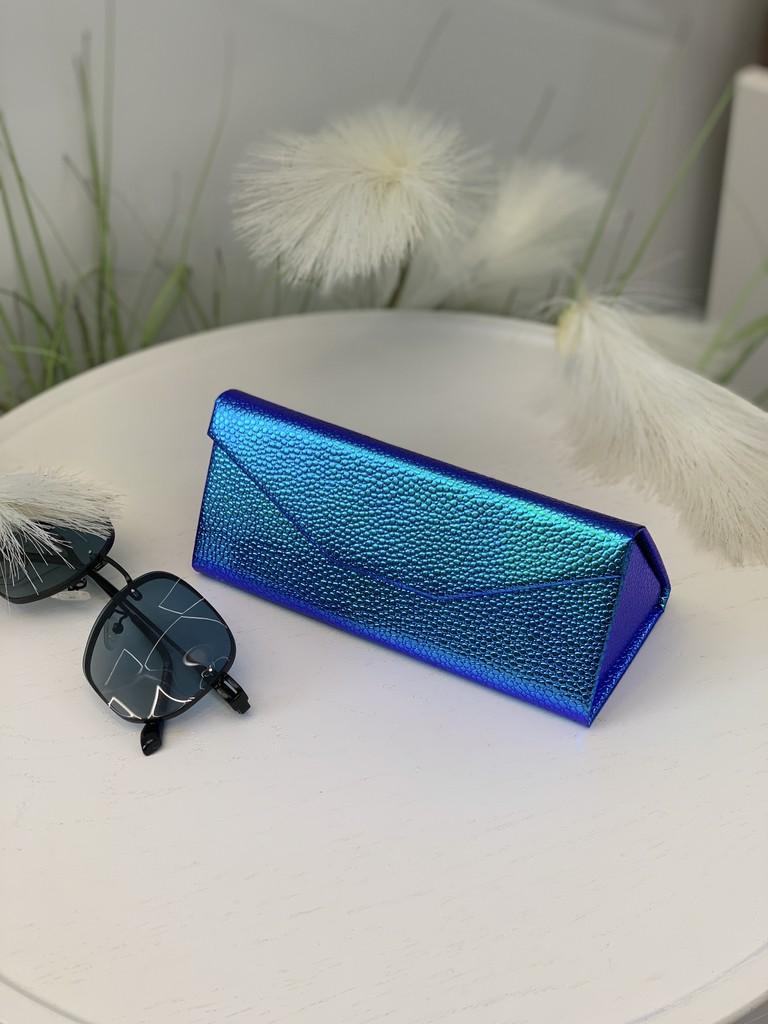 

Чохол для окулярів Трикутник Складні окуляри Чохол Сонцезахисні окуляри Ящик для зберігання синій