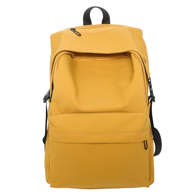Men Large Capacity Backpack Women Solid Color Backpack Junior Senior High School Student Schoolbag