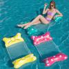 Internet celebrity explosion inflatable hammock with mesh foldable backrest floating row water play recliner floating bed sofa