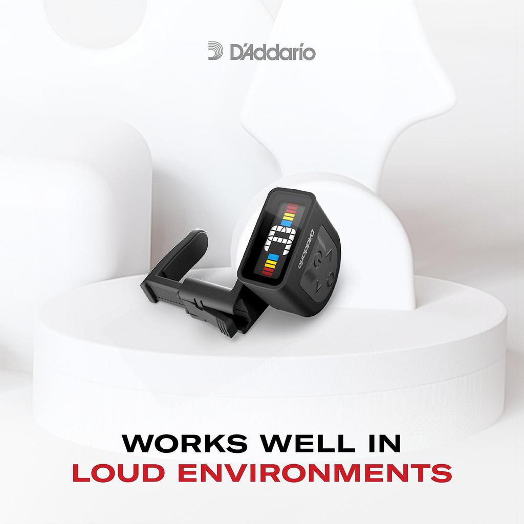 NS Micro Headstock Chromatic D'Addario Tuner, Type, Full-Color Display, PW-CT-12