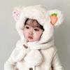 Baby hat scarf integrated neck hat baby autumn and winter cute super cute boys and girls winter children's ear hat