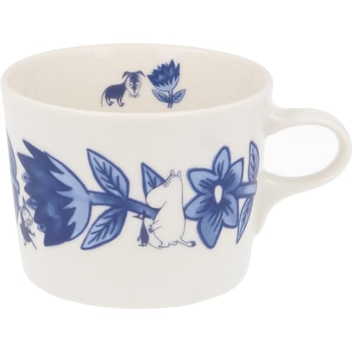 

Yamakasyoten Moomin Blue Flora Ceramic Mug, 9.2 fl