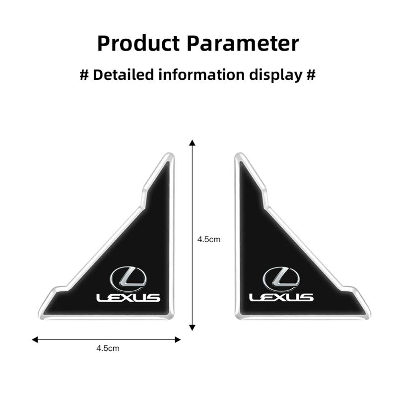 2/4ks Průhledné ochranné samolepky na roh dveří auta Pro Lexus LS LBX IS350 ES300 GS350 CT200h GX460 LX570 RX500h NX300 UX260