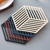 Hollow Heat Resistant Trivet for Hot Dishes Non-Slip Silicone Table Mat for Pots Scratch-Proof
