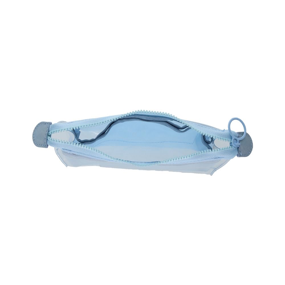 Stationery Clear Mesh Gusset Mitte Blue S2337002 Sun-Star Pouch, Soda,