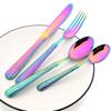 4Pcs Cutlery Set Gold Wheat Ears Pattern Dinnerware 304 Stainless Steel Tableware Knife Fork Spoon Dinner Set Western Flatware
