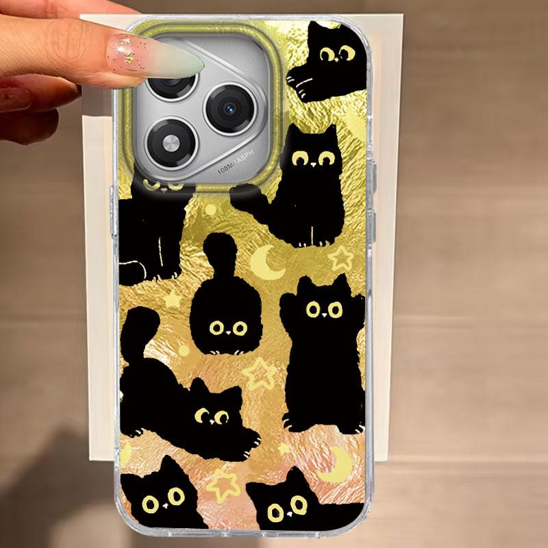 

Чехол для Honor 400 Lite 200 Pro 200Lite X9c X9a X8b X8a 5G Чехол для телефона Кот Мультяшный Градиент Для Honor 200 Защитные Задние Сумки Honor X8a белый