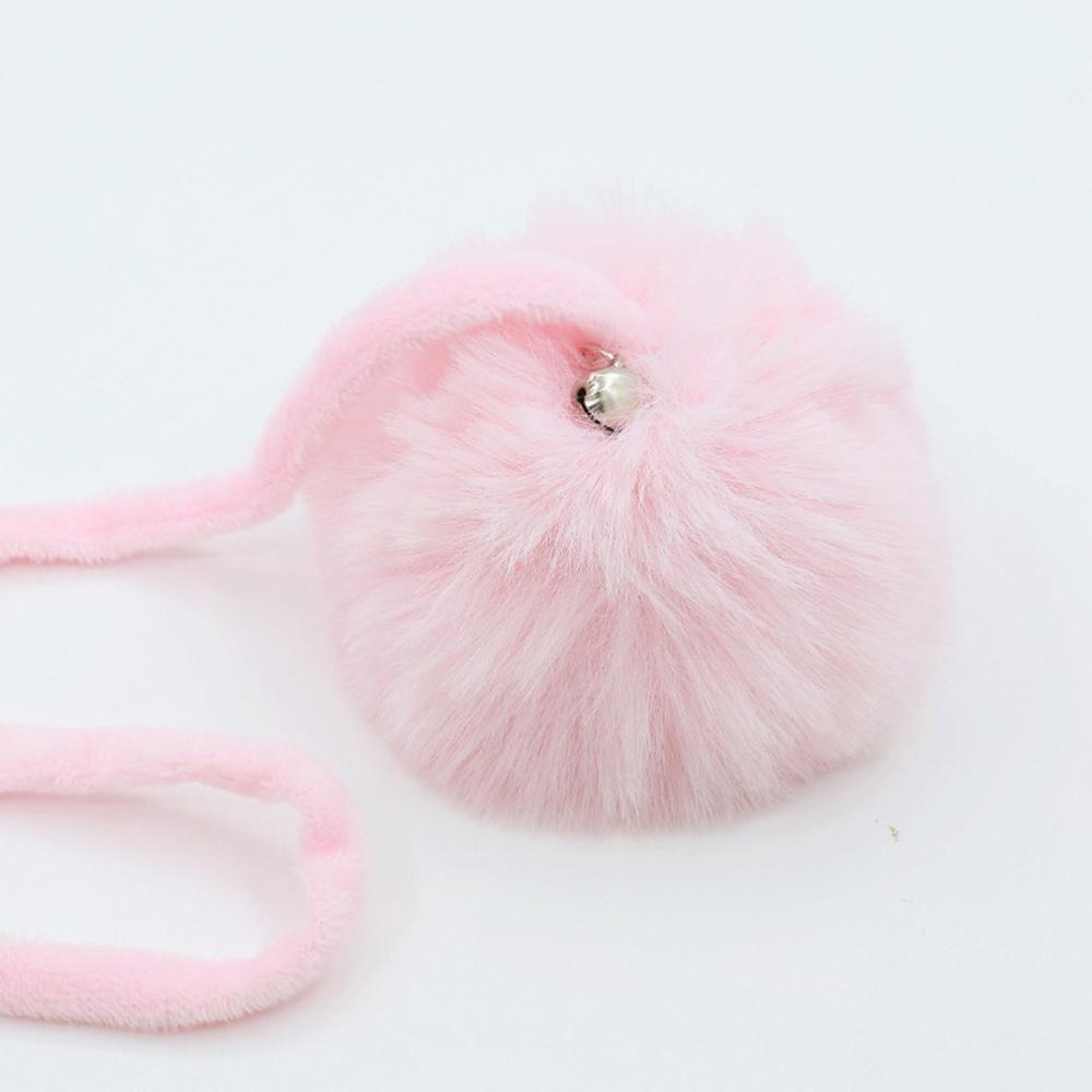 1PC Spring Plush Large Ball Cat-Teasing Stick Retractable Elastic Rope Cat Toy Self Pleasure Hanging