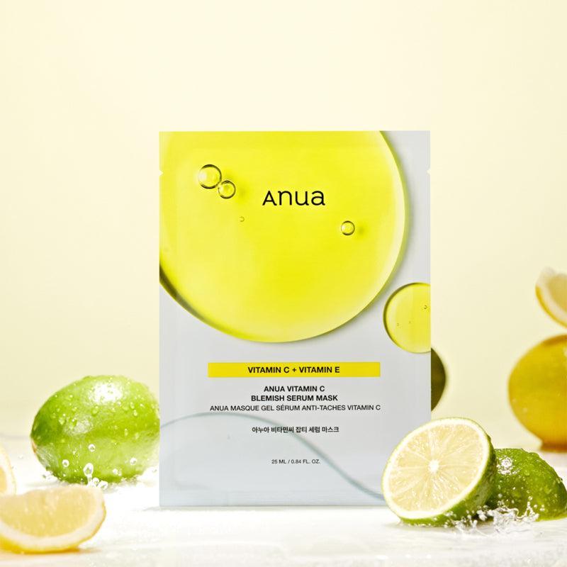 Anua Green Lemon Vita C Serummaske gegen Hautunreinheiten, 25 ml, 10 Stück