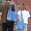 UK Trident Denim Tote Bag for Lightweight and Shoulder Made from Jeans Women, Stylish, Bag, 32-inch