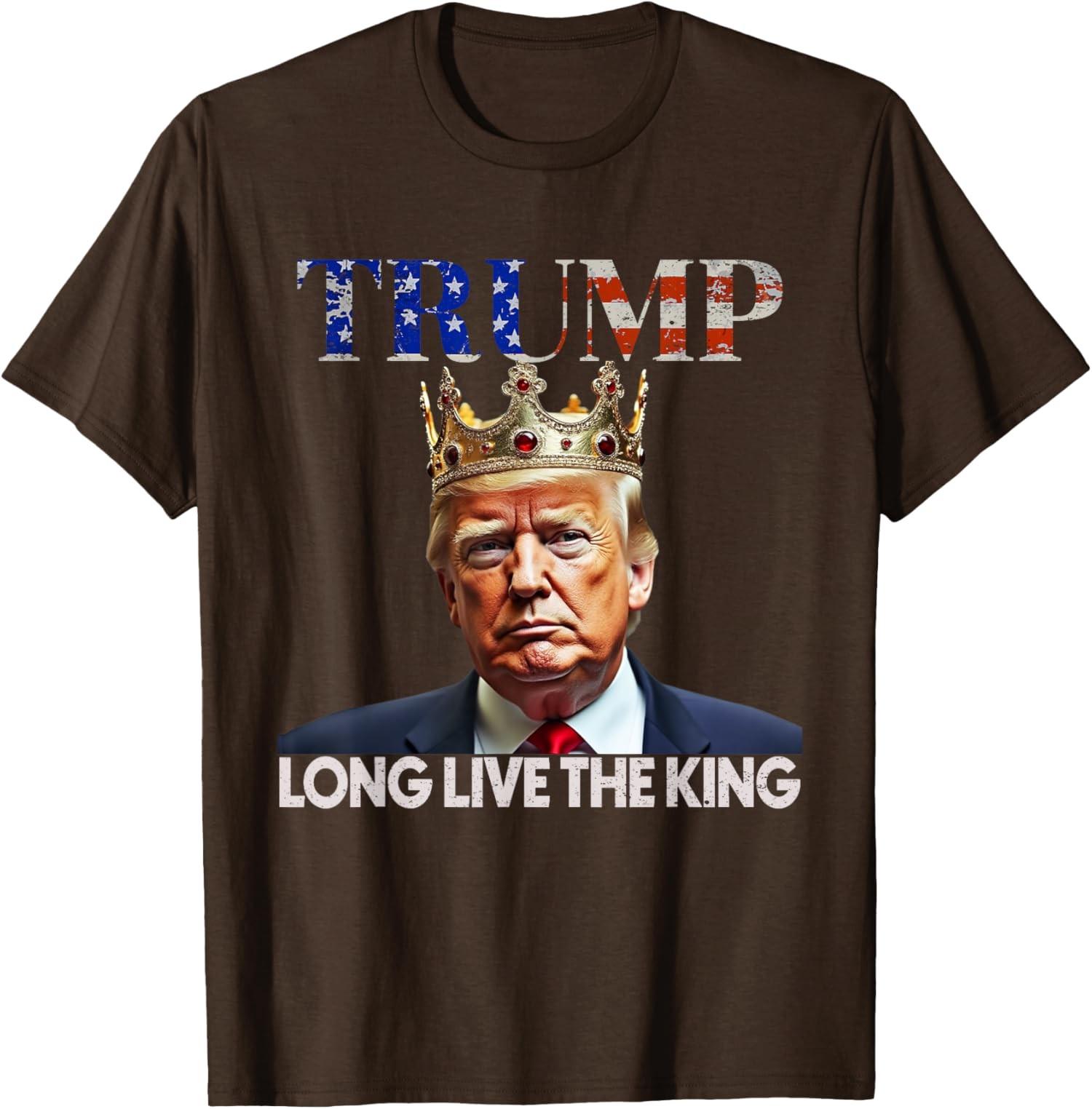 Long Live The King Vintage Retro Trump-inspired Unisex T-Shirt S разноцветный