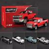1/64 Silverado HD 2020 Alloy Pickup Car Model Diecast Metal Off-road Vehicles Car Model Simulation Miniature Scale Kids Toy Gift