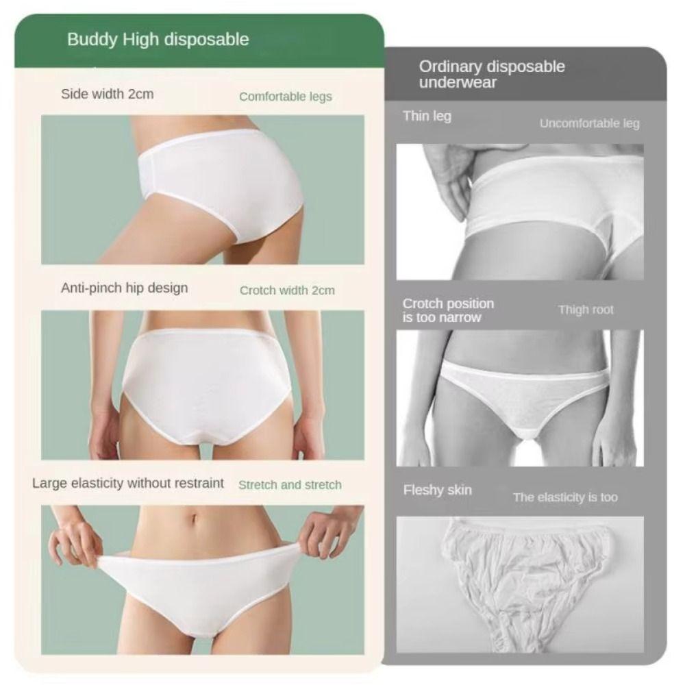 5PCS/Set Solid Color Free Washing Pantie Portable Postpartum Monthly Shorts  for Women
