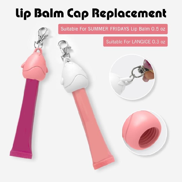 Soft Cartoon Keychain Lipsticks Cover Hygienic Silicone Makeup Tool Portable Beauty Essential For Girls