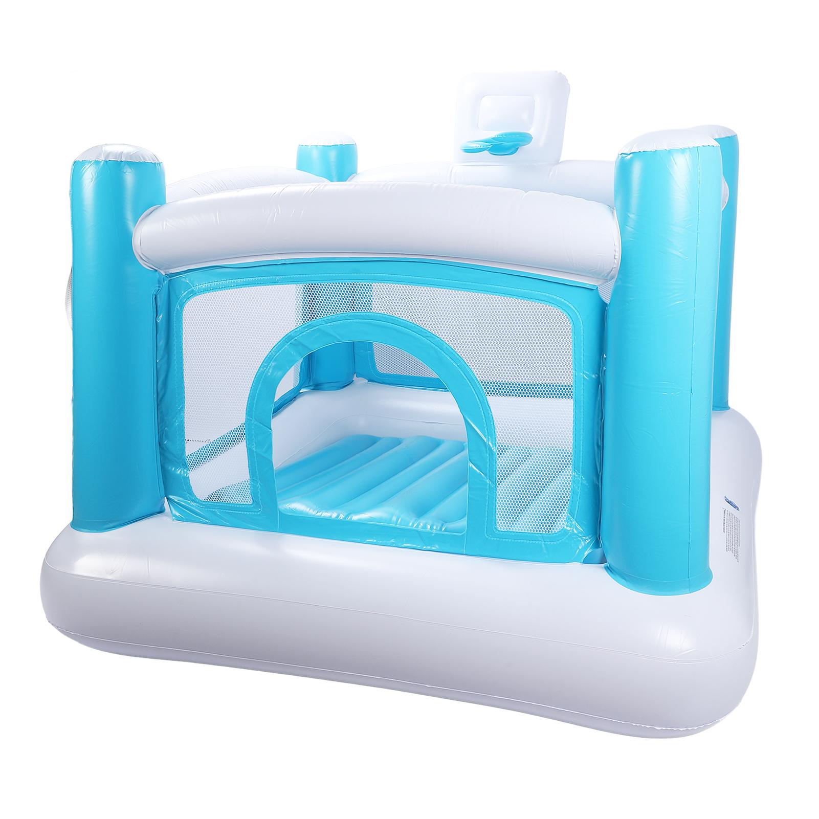 Надувной батут из утолщенного ПВХ, надувной батут со съемным матом для использования в помещении и на улице