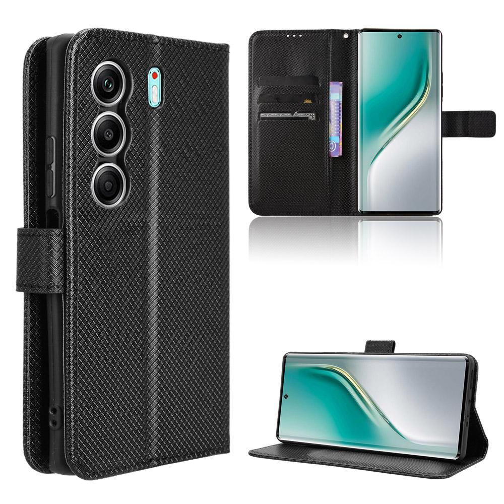 

Кожаные флип-чехлы для Tecno Camon 40 Pro 4G / 5G кожаный чехол [Flip Vintage Leather] прочные ретро-флип-чехлы Tecno Camon 40 Pro 4G/5G чёрный