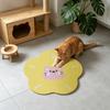 Flower Shape Cat Scratcher Pad Corrugated Cardboard Wall Mounted Cat Scratch Board with Cat Pattern for Indoor Cats