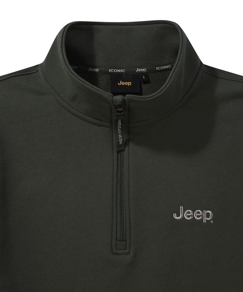 JEEP [360G] M-Logo Half-Zip Sweatshirt (Jr5Tsu838Gn)