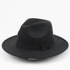 Street Shot Imitation Wool British Retro Jazz Hat Men'S And Women'S Big-Brimmed Top Hat Felt Hat Versatile Shade