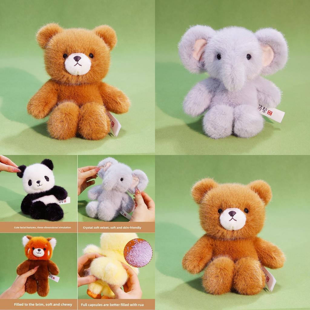Elephant Panda Pig Rabbit Plush Toy With 7d Cotton Filling For Kids And Teens Gift