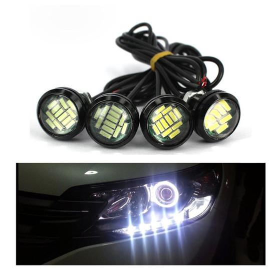 1 Pair 12V 15W Eagle Eye Auto LED Light Daytime Running Backup Car