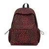Leopard Print Backpack Women's Travel Casual Backpack Student Schoolbag