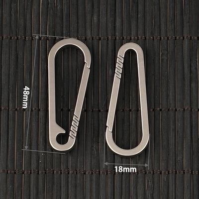 1Pcs Titanium Alloy Keychain Tiranium Buckle Key Ring Car Accessories Titanium Buckles Edc Outdoor Tool