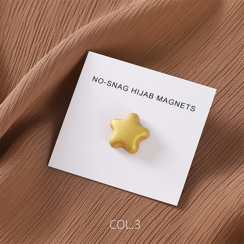 Matte Magnet Hijab Pins Magnetic Brooch for Headscarf Women Shawl Strong Magnetic Button Muslim Turban Headscarf Accessories