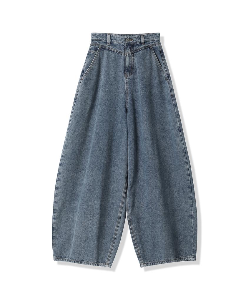 Genderist Rothen Wide Denim Pants Cotton Black (B Type)