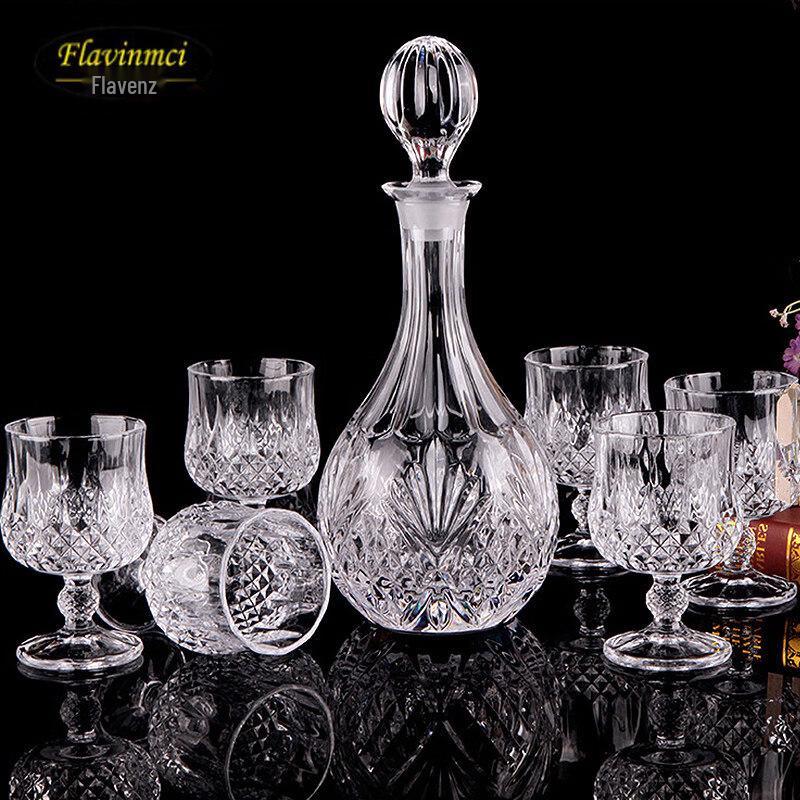 Flavinmci Europäisches Kristall Whiskey- & Brandy-Dekanter-Set