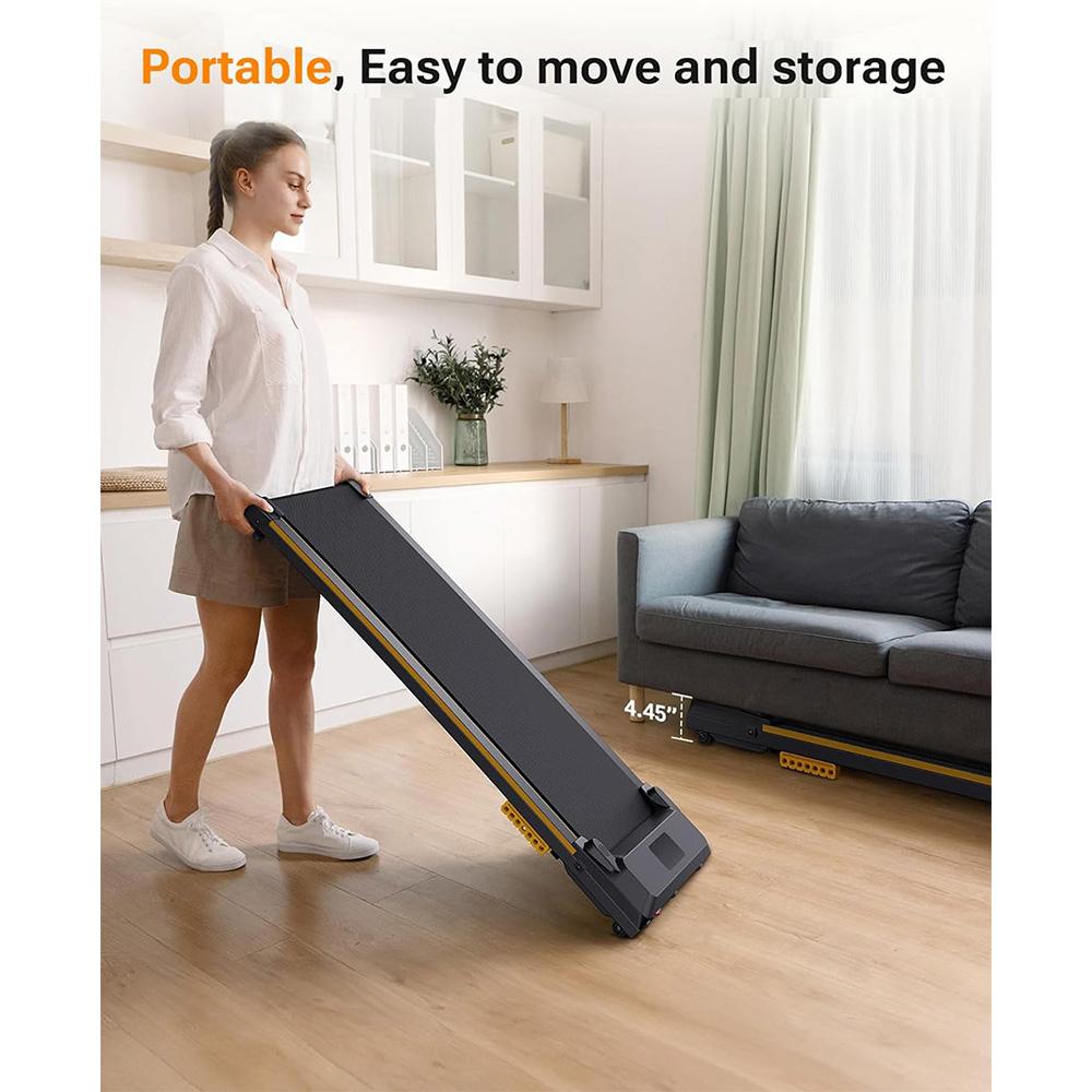 הליכון UREVO Spacewalk E1 משופץ, בולמי זעזועים כפולים, תצוגת LED ושלט רחוק, הספק מנוע 2.0 כ"ס, טווח מהירות 0.6-4 מייל לשעה