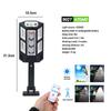 Outdoor Solar Street Lights, Waterproof Motion Sensor LED Lamp with 3 Lighting Modes Spotlight for Garden Path Security Lantern